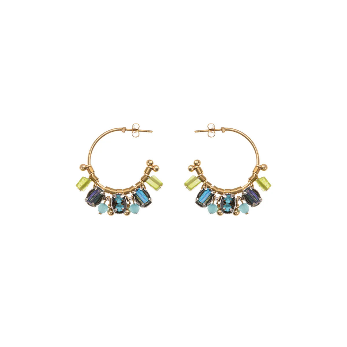 Mid Season Set, Hoop Nia Earrings