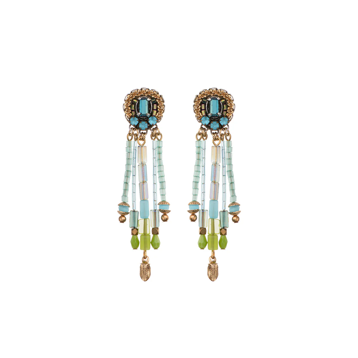 Mid Season Set, Long Beaded Torin Earrings