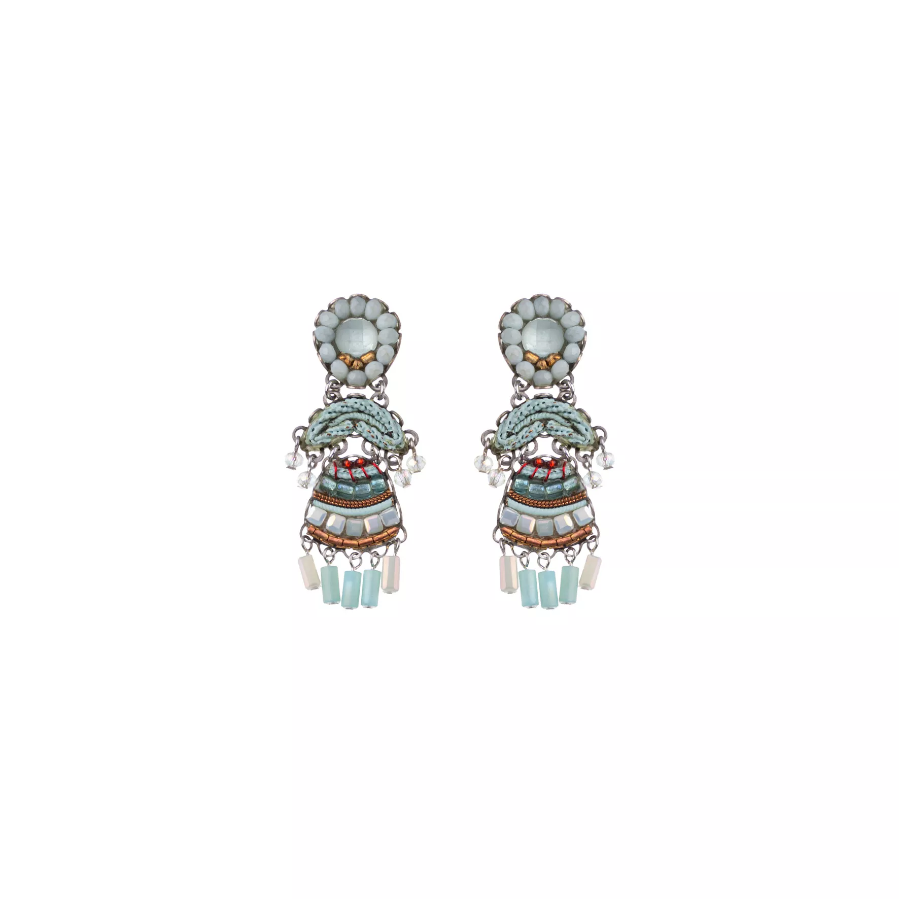 Mint Beaded Earrings Mint Flavor Set, Kiran