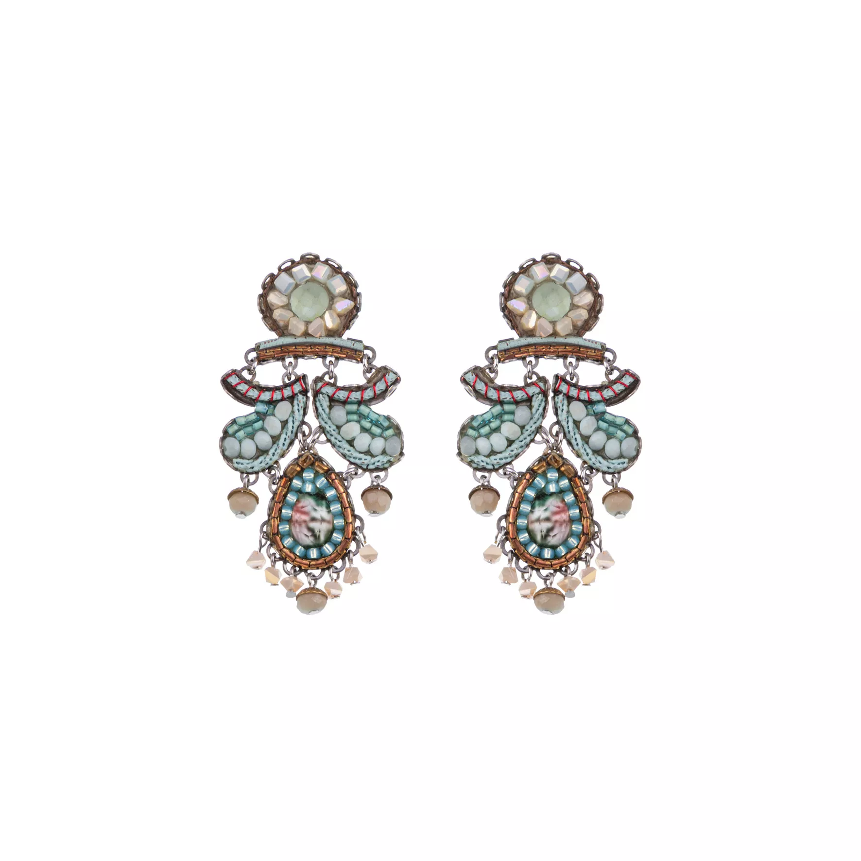 Mint Flower Earrings Mint Flavor Set, Aruna