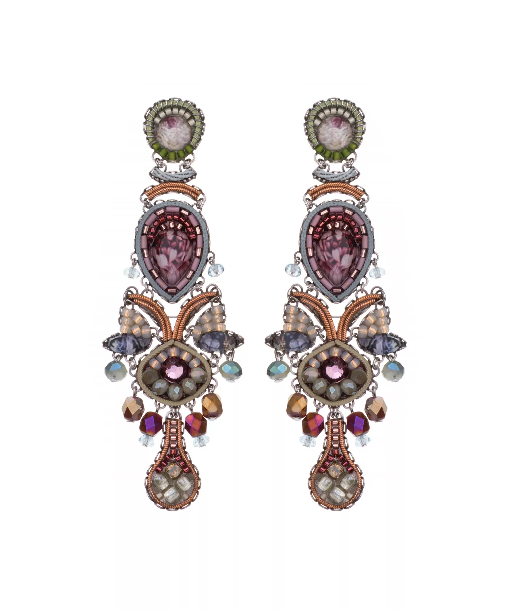 Mystical Mauve, Lucille Earrings