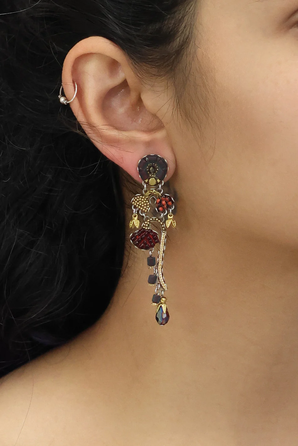 Noble Wine Set, Merlot Earrings - Image 2