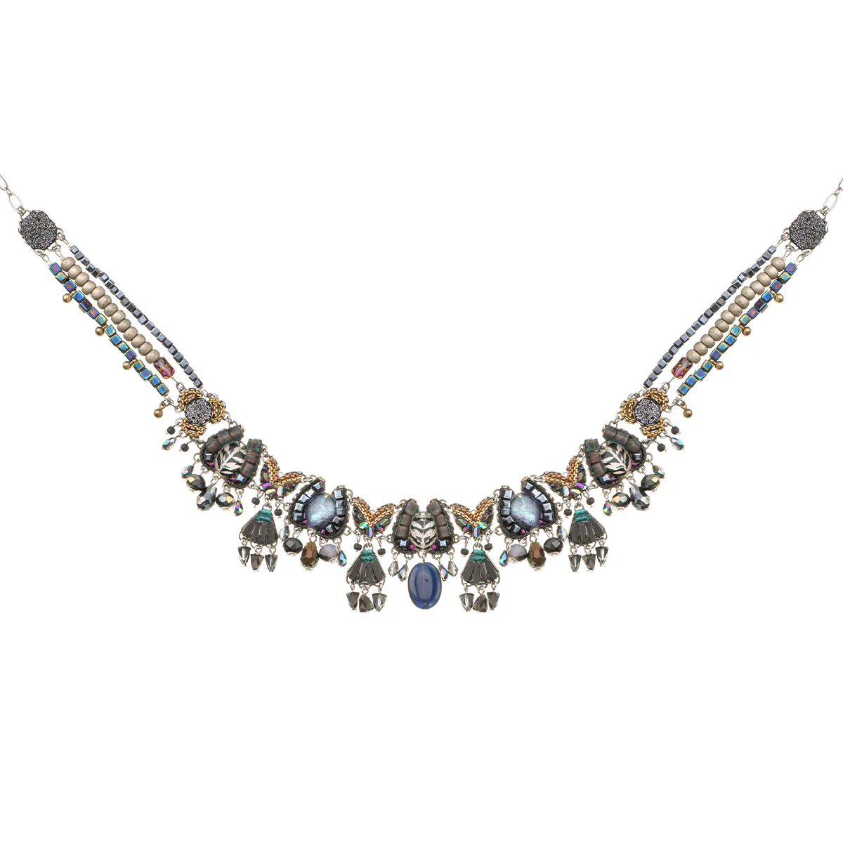Obsidian Set, Choker Necklace, Blackout