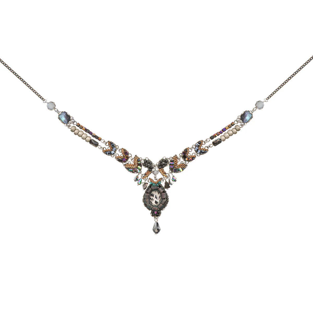 Obsidian Set, Classy Necklace, Nocturne