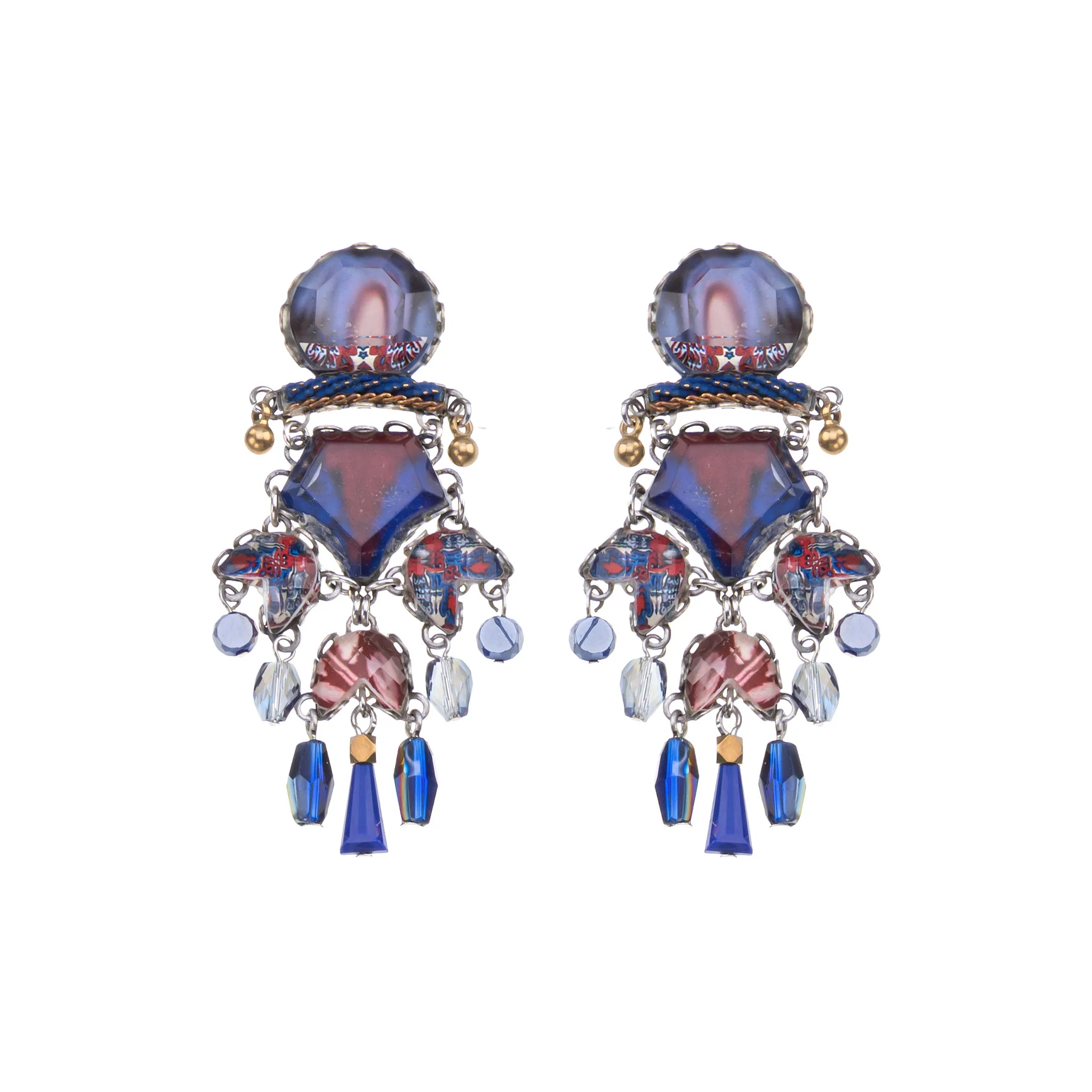 Ocean Edge Set, Severa Earrings