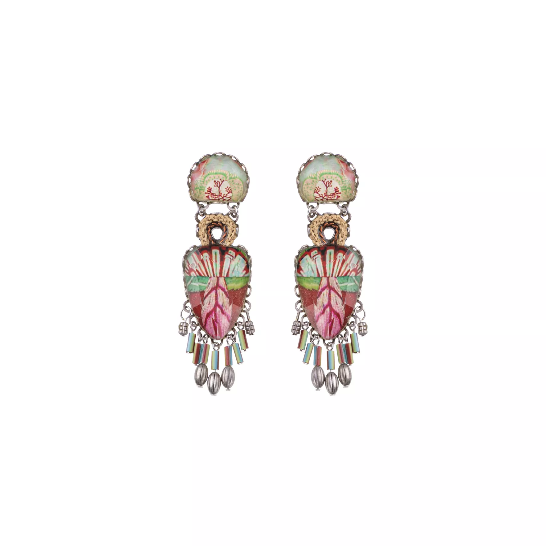 Pastel Heart Earrings Summer Fields Set, Hutry