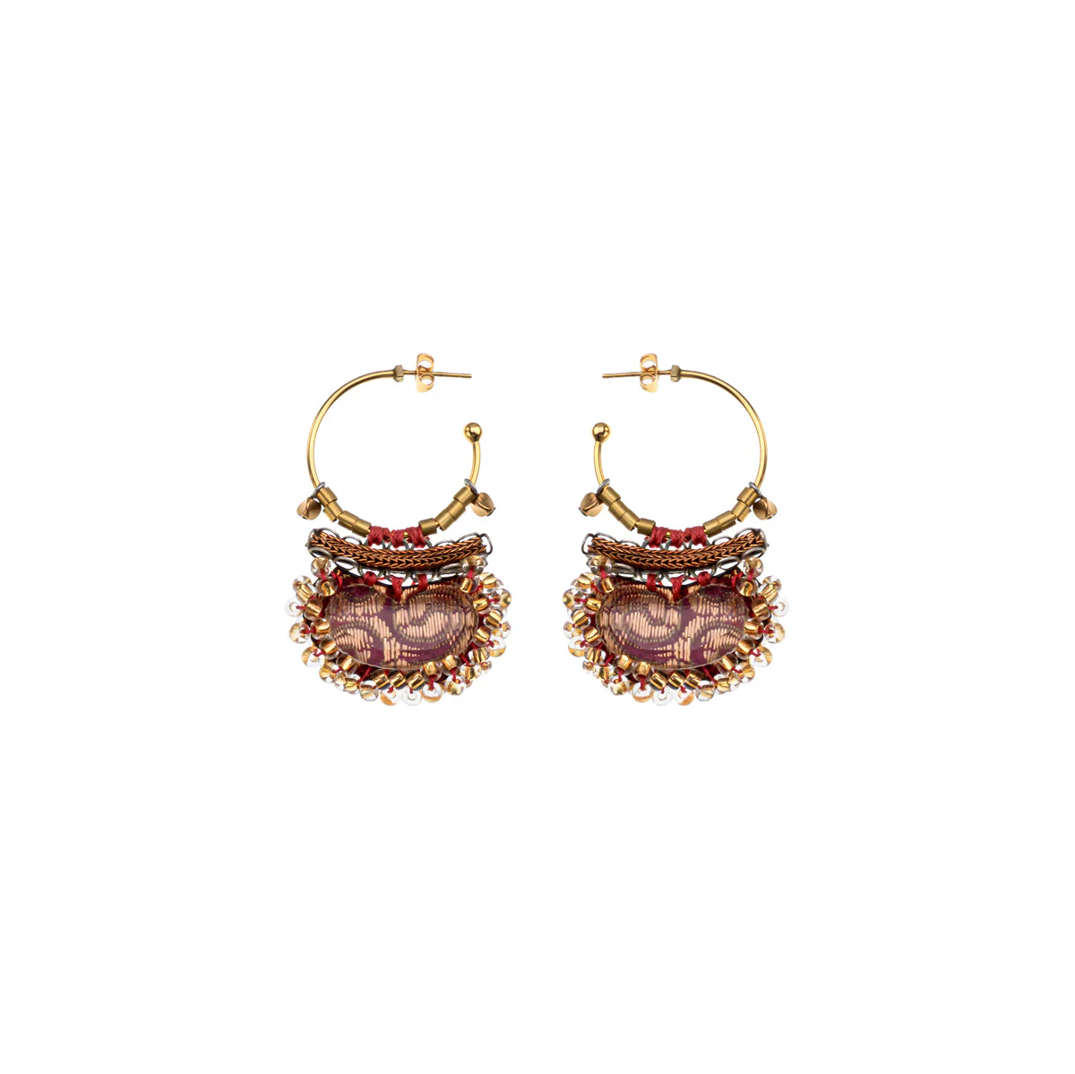 Plum Wine Set, Purple Drop Earrings, Frostbloom