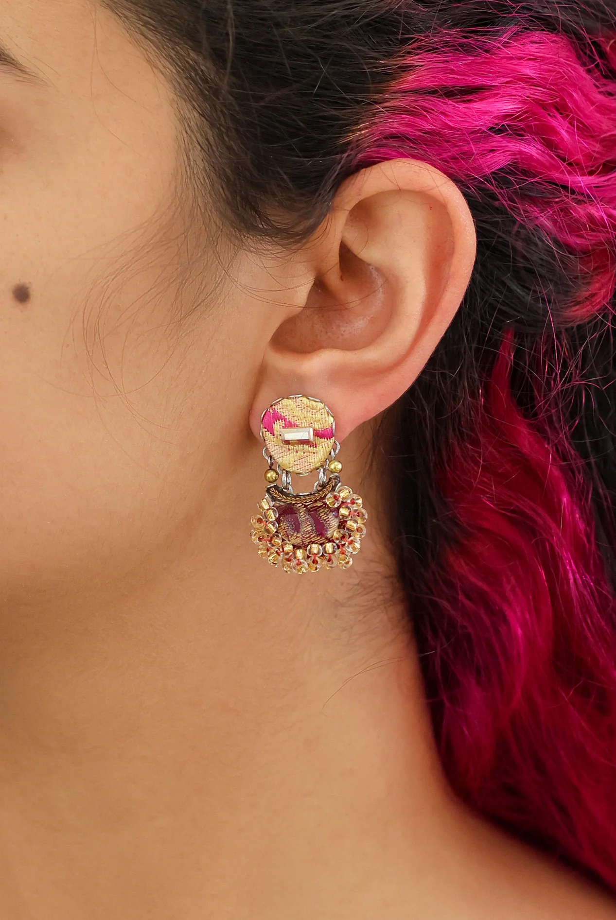 Plum Wine Set, Purple Earrings, Petaline - Image 2