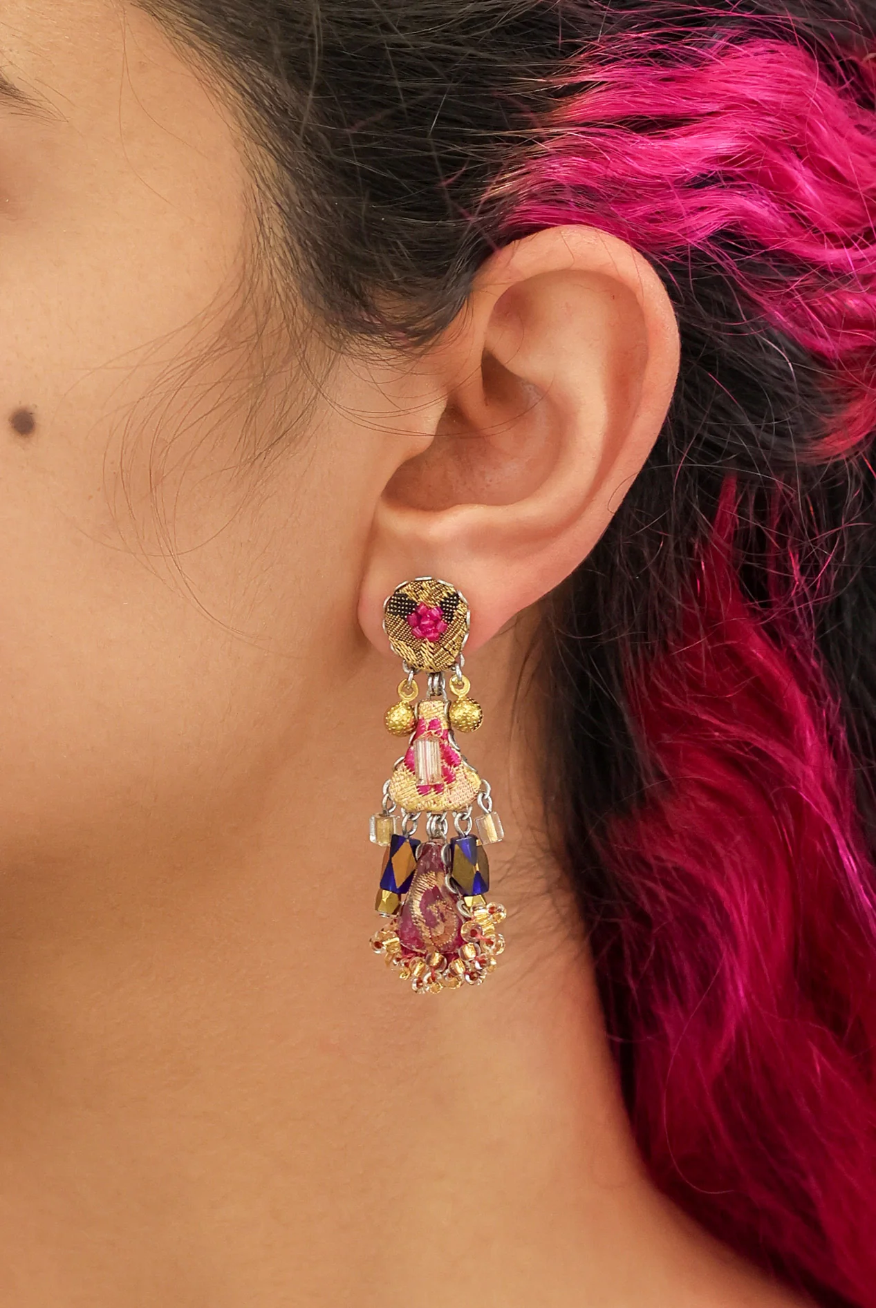 Plum Wine Set, Purple Earrings, Pranella - Image 2