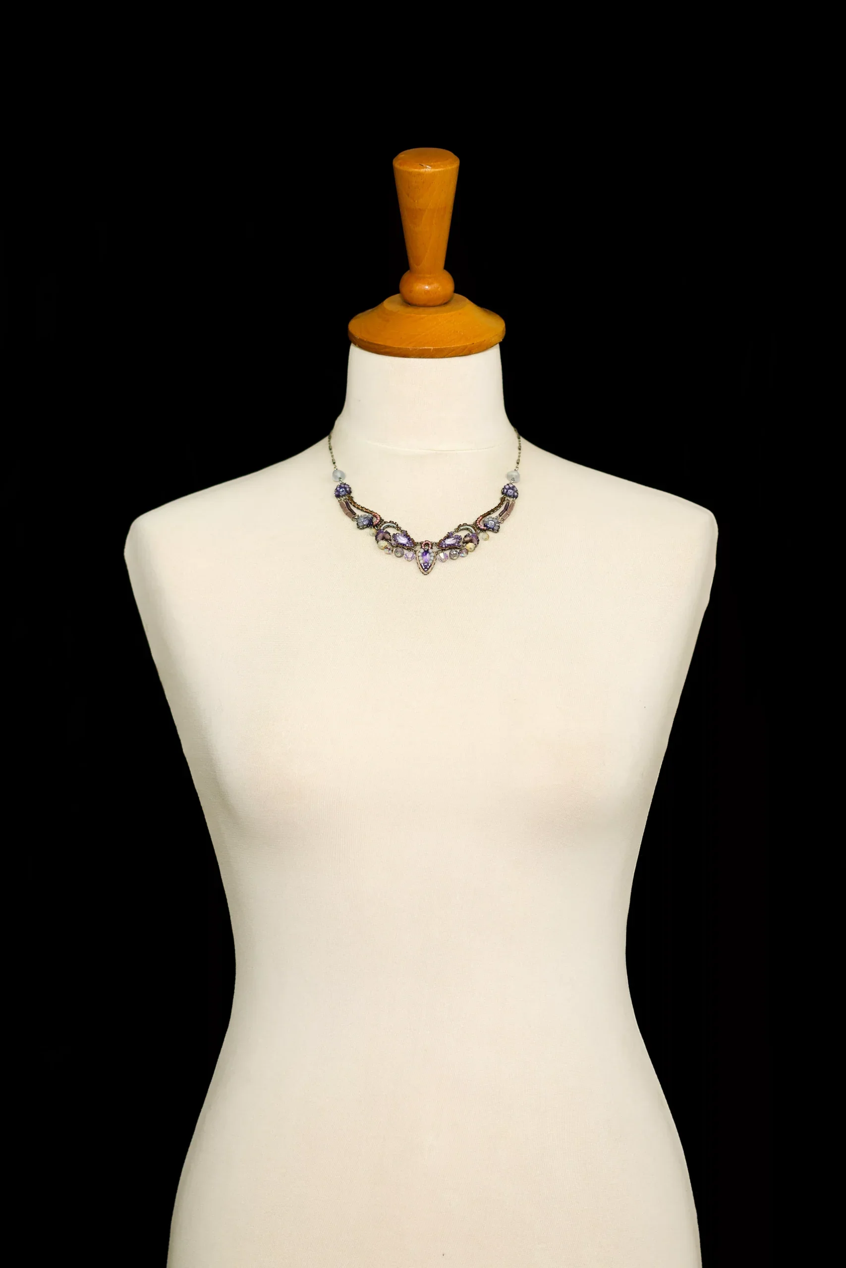 Purple Festive Necklace Plum Blossom Set, Prunella - Image 2