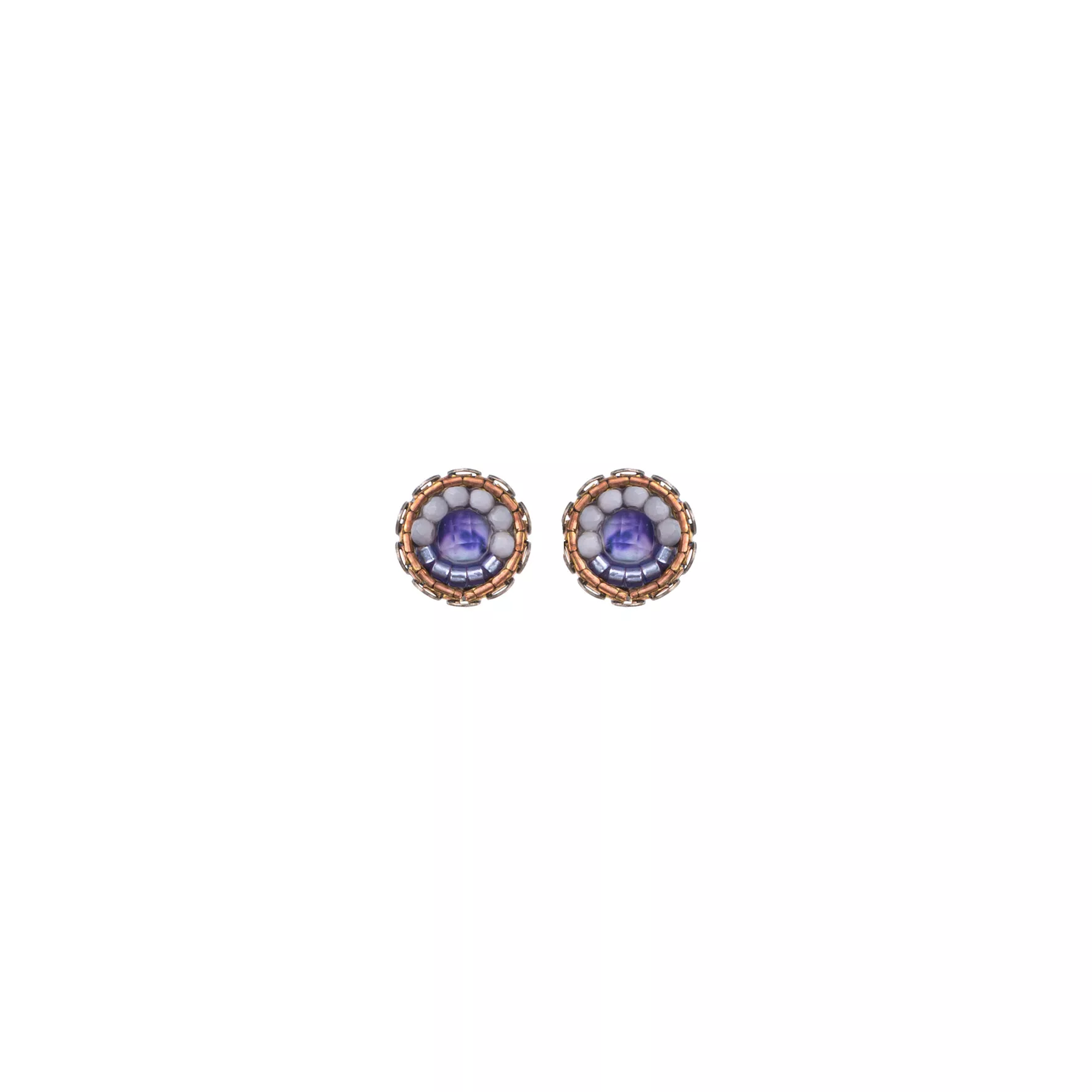 Purple Stud Earrings Plum Blossom Set, Chiara
