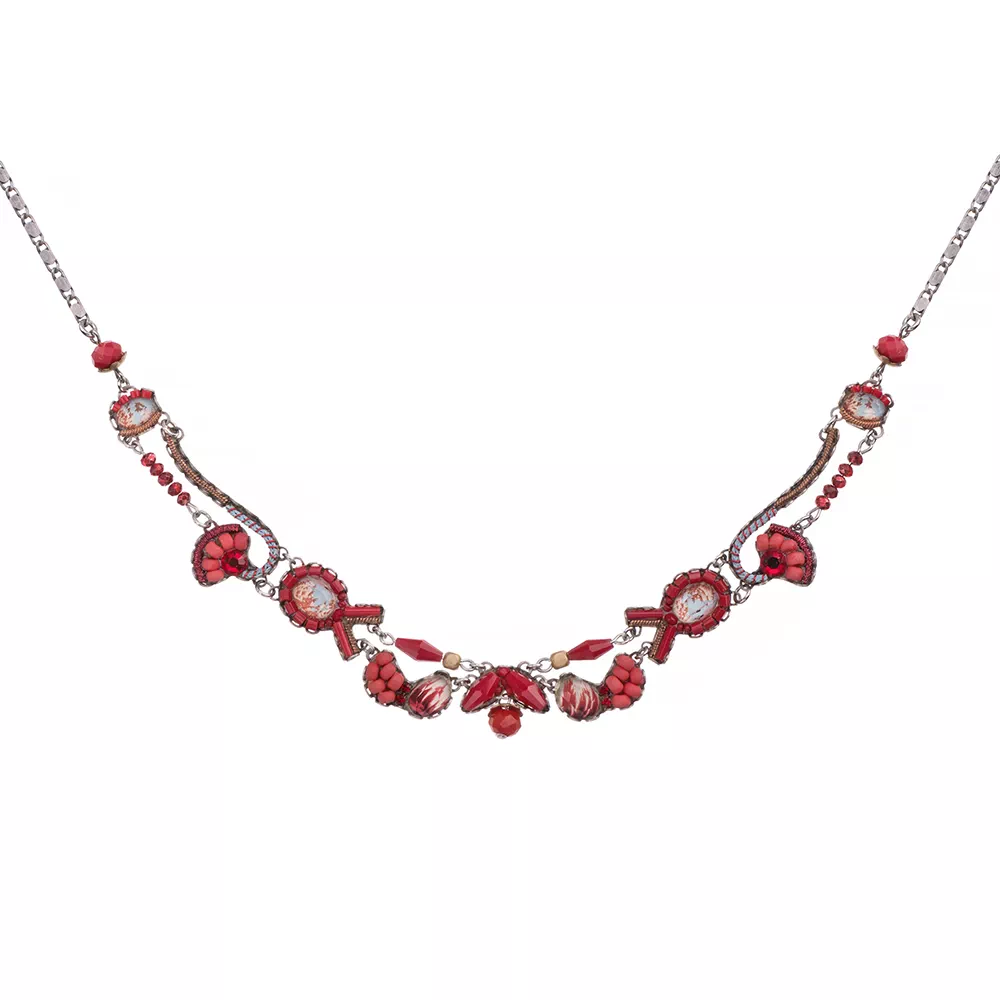 Red Roses, Alhambra Necklace