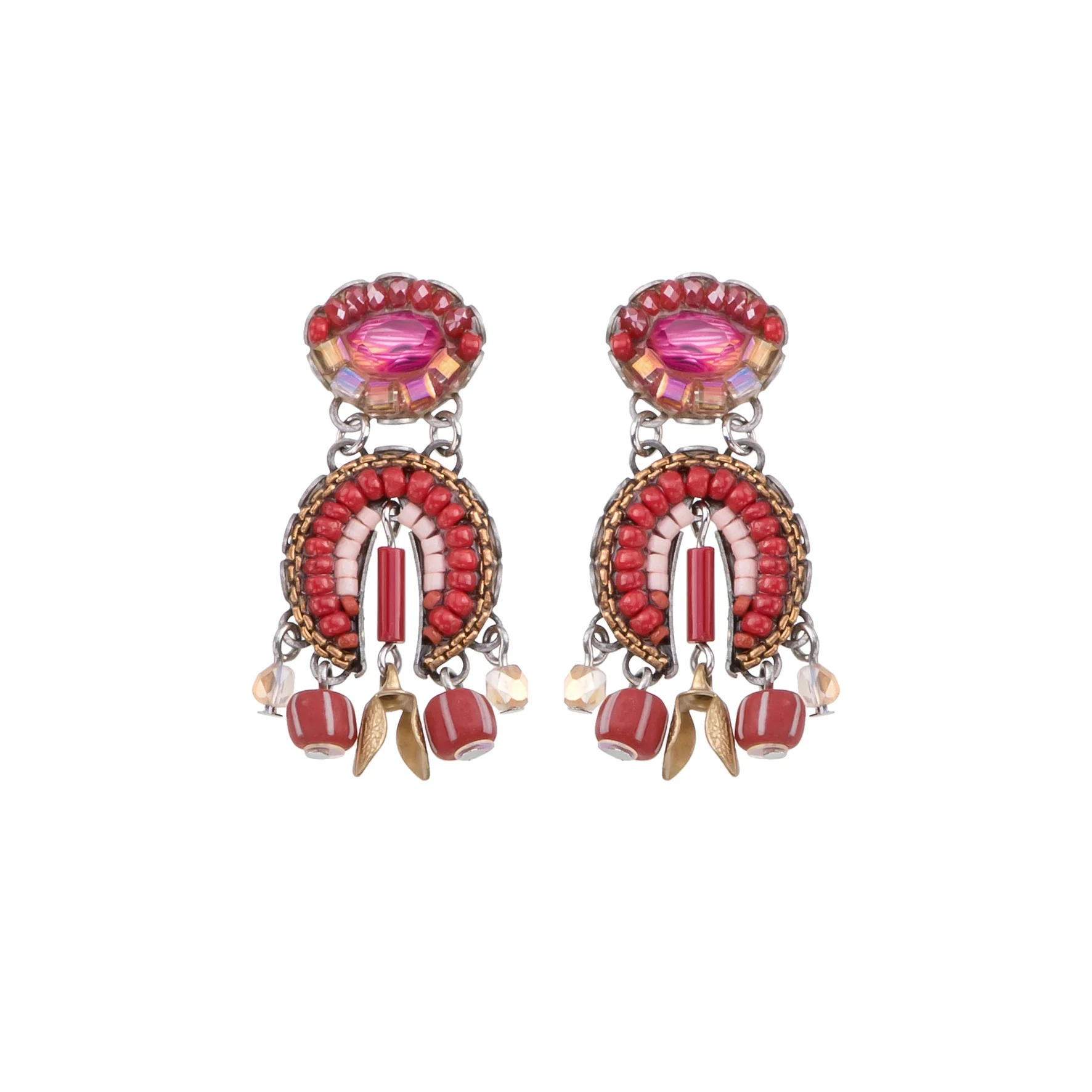 Red Timeless Earrings Radical Red Set, Akai