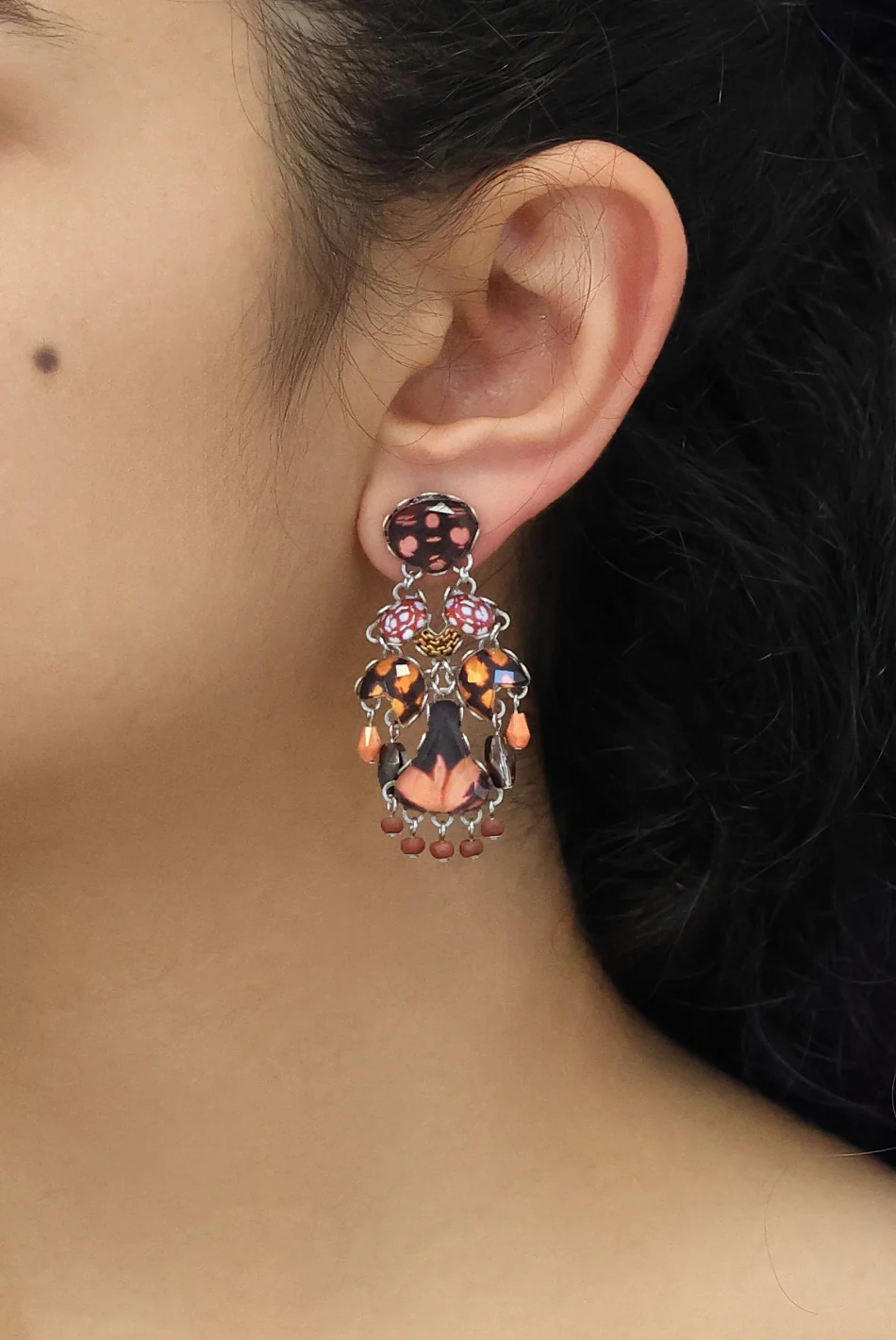 Rosy Clay Set, Rosava Earrings - Image 2