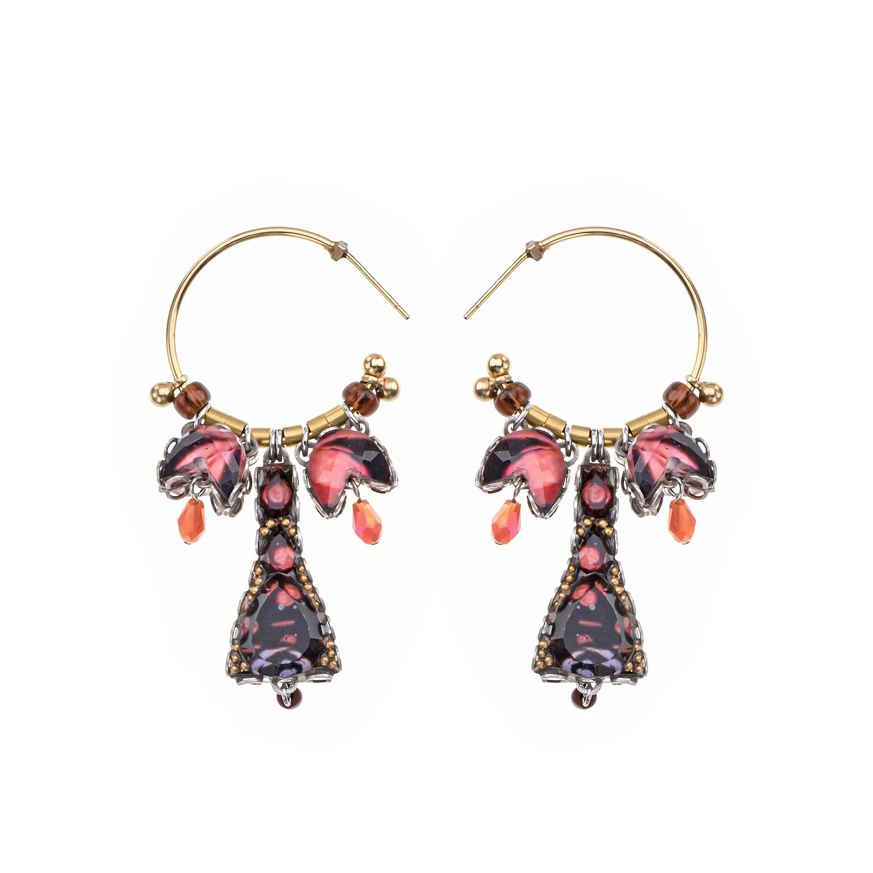 Rosy Clay Set, Rosocoa Earrings