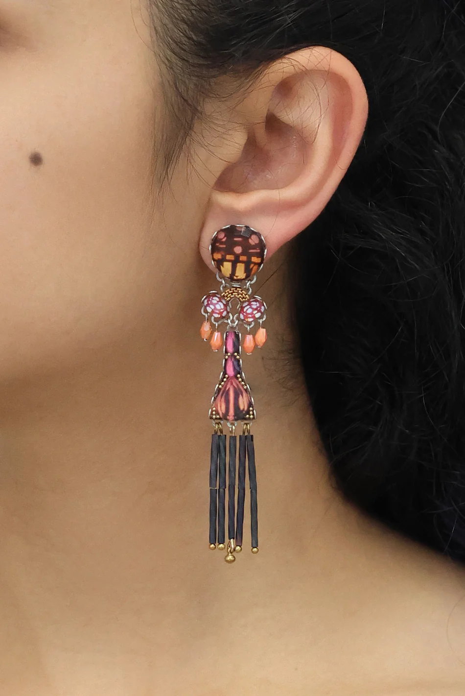 Rosy Clay Set, Traffelle Earrings - Image 2
