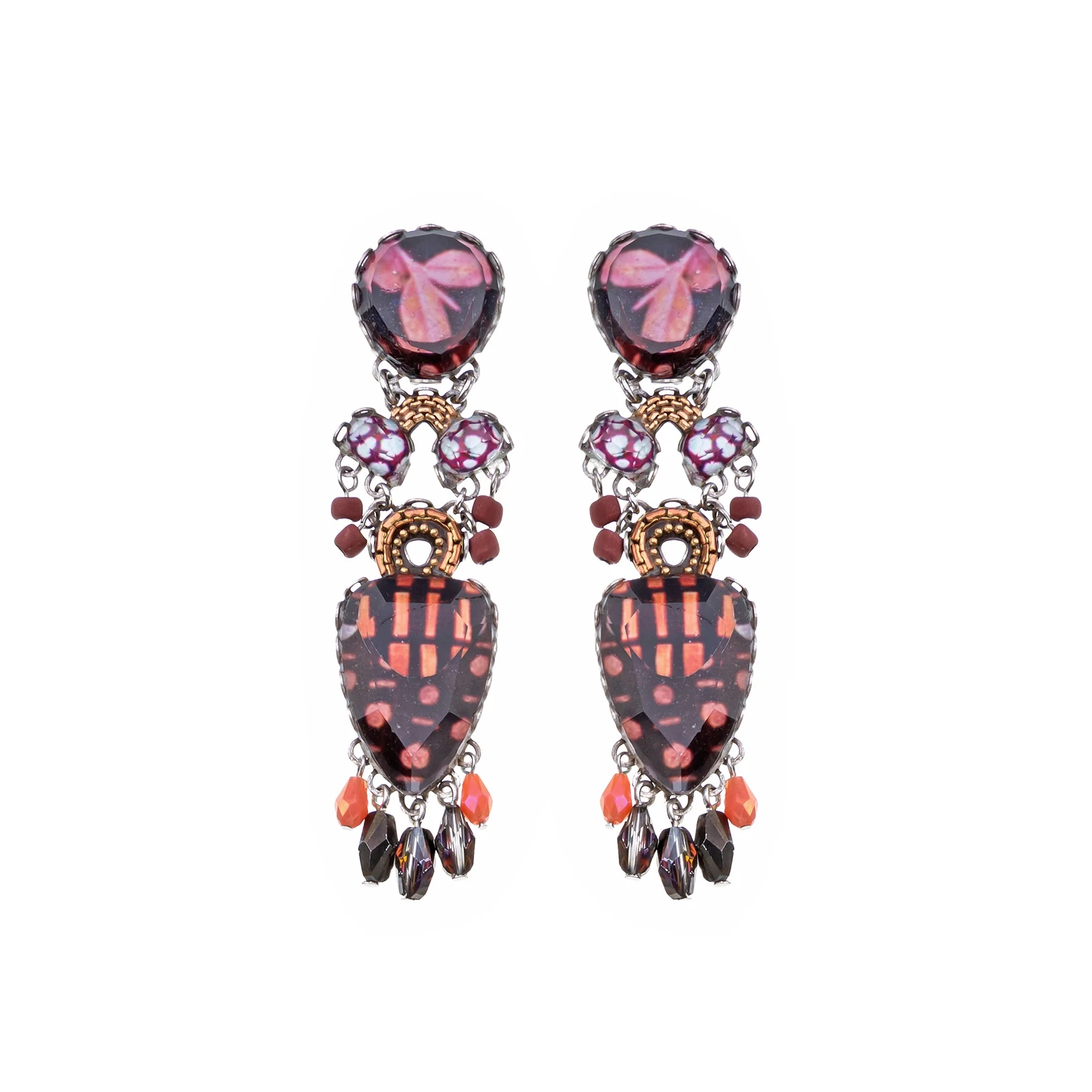 Rosy Clay Set, Veloura Earrings