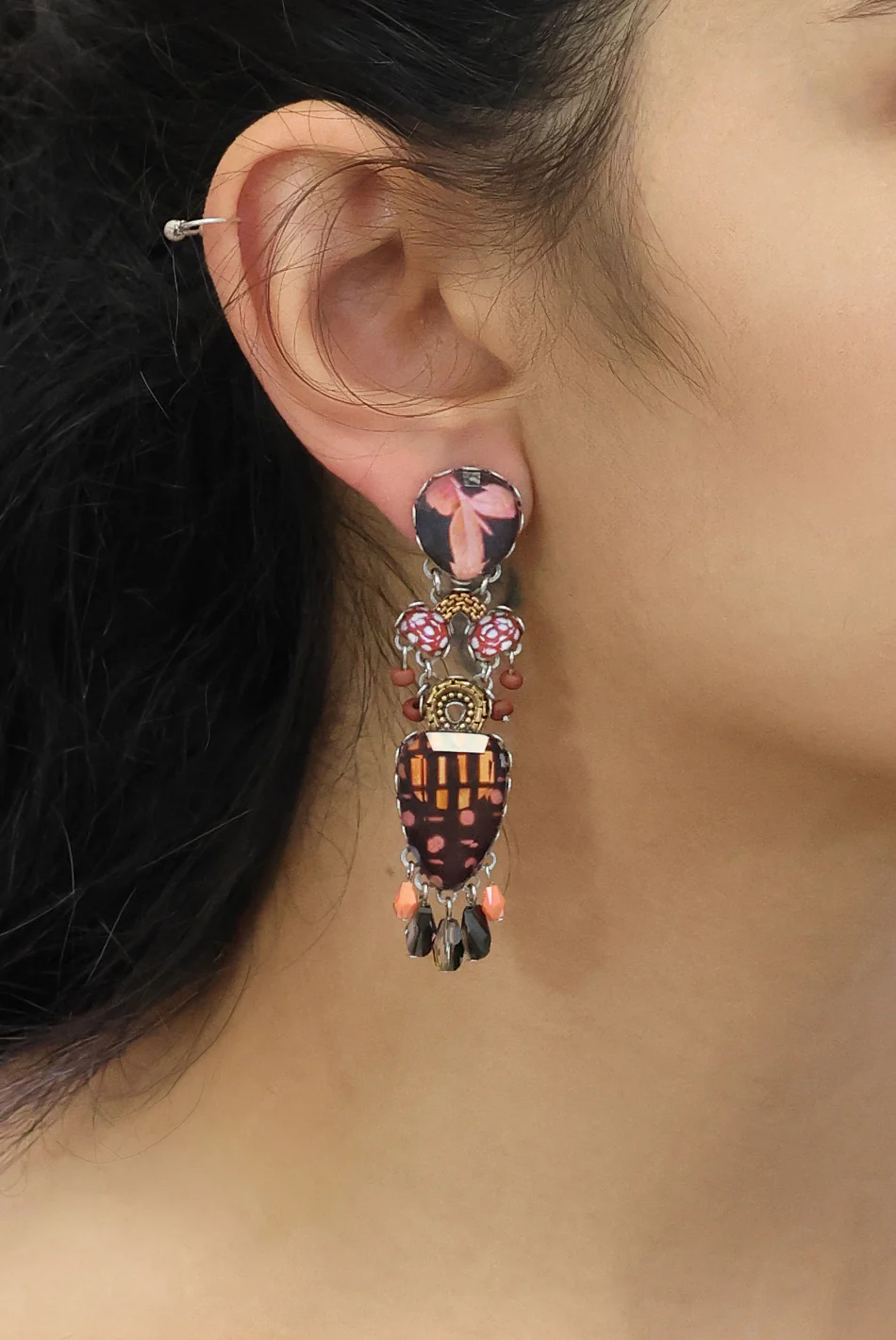 Rosy Clay Set, Veloura Earrings - Image 2