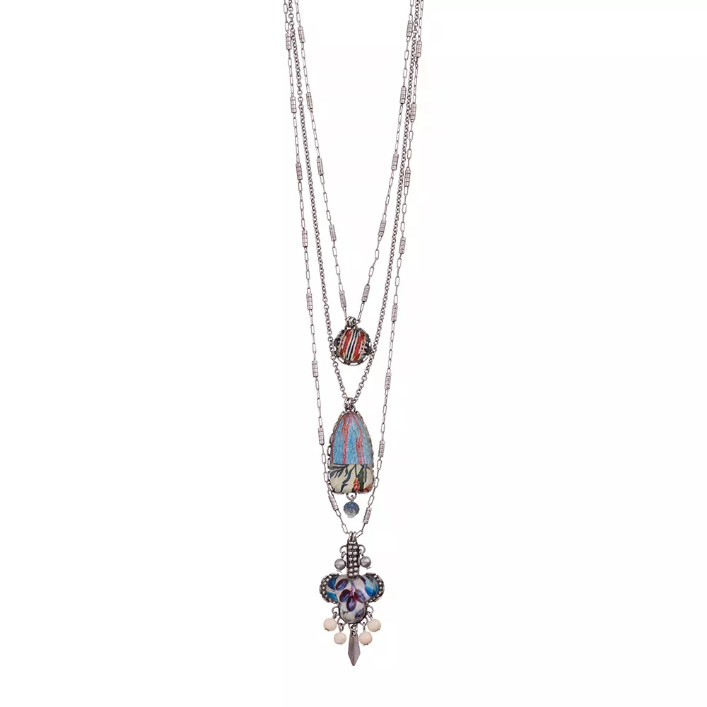 Saling Time, Aqua Necklace