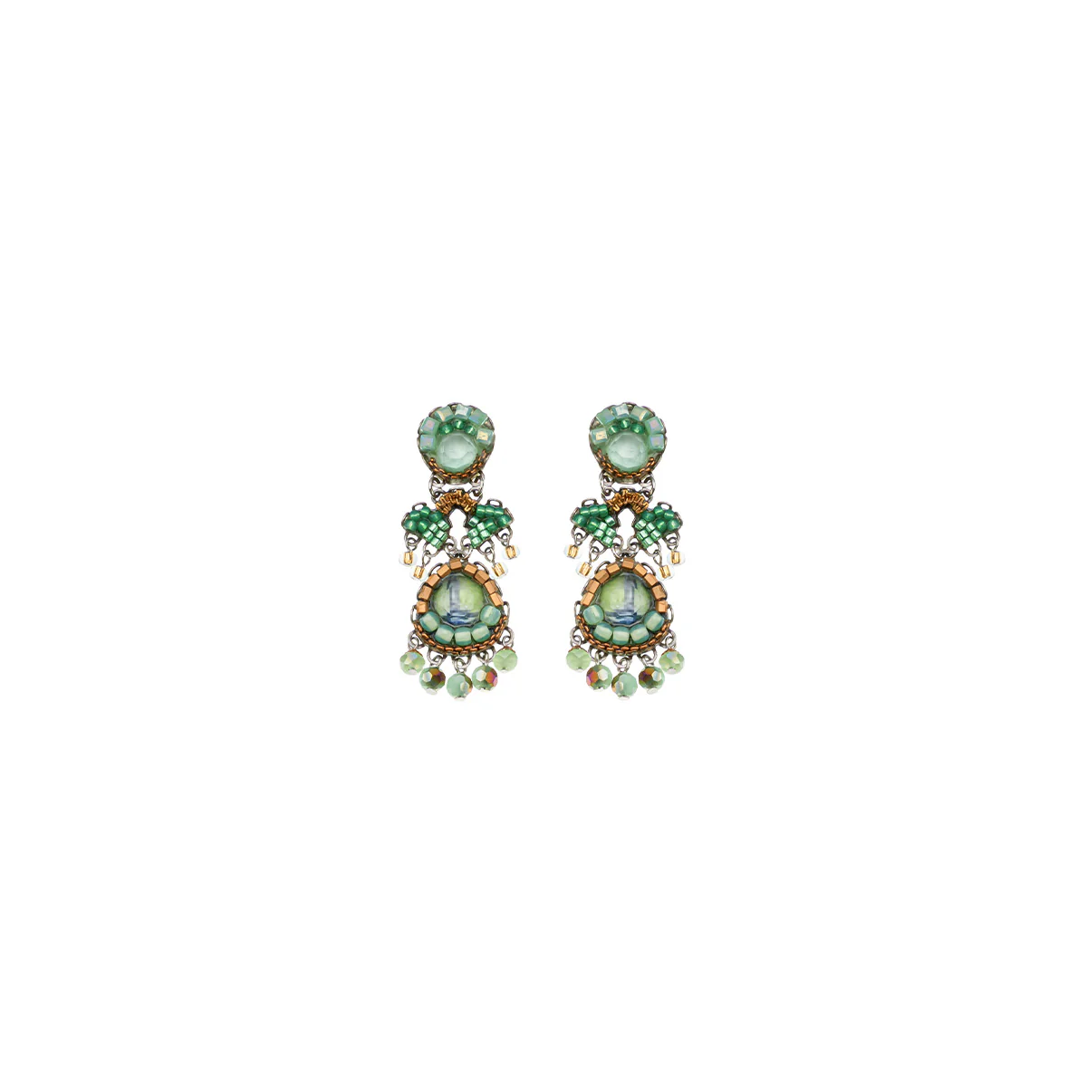 Seagrass Set, Beaded Earrings, Haicao