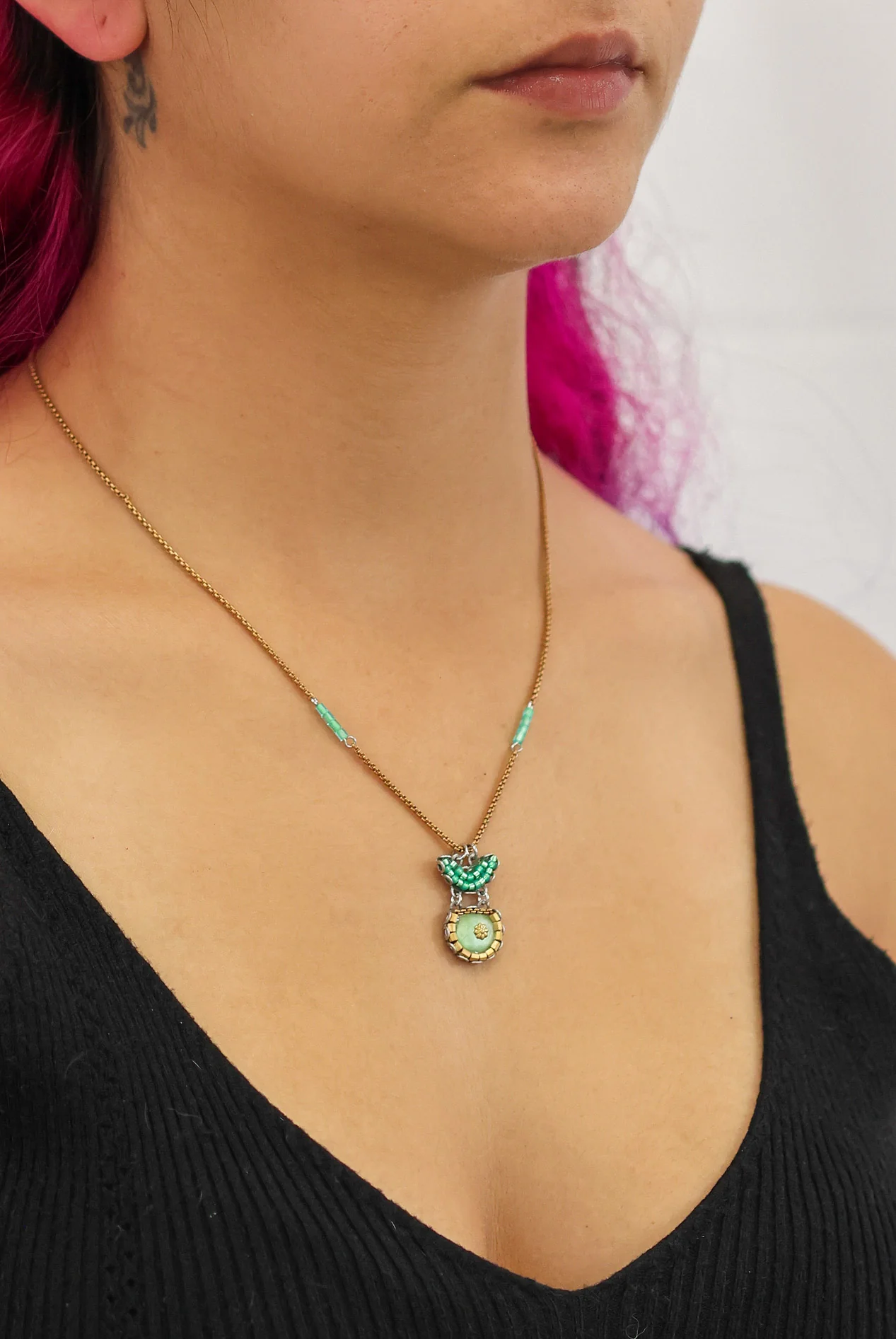 Seagrass Set, Pendant Necklace, Amamo - Image 2