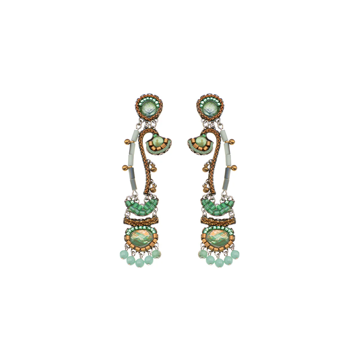 Seagrass Set, Seeded Earrings, Lassia