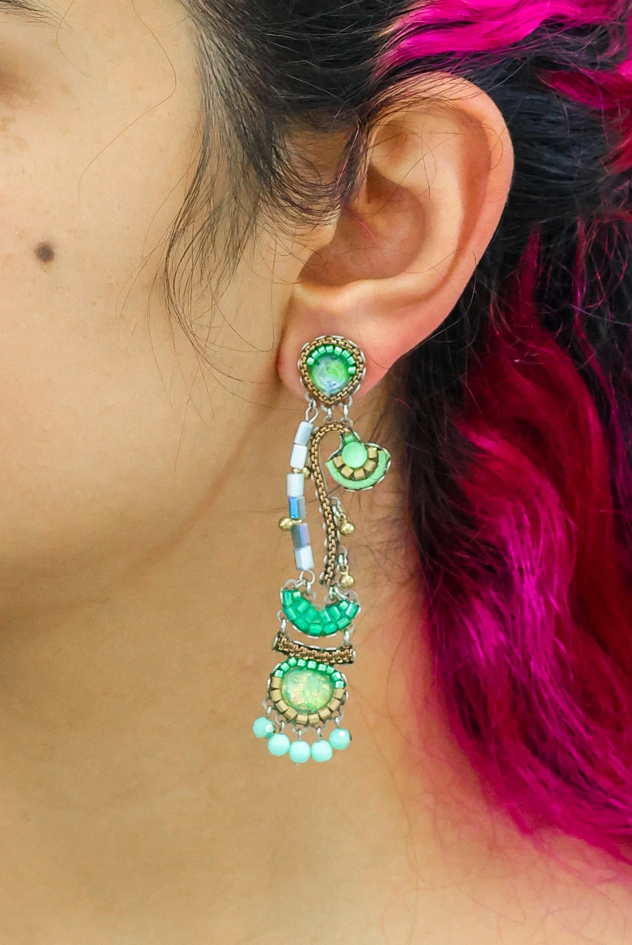 Seagrass Set, Seeded Earrings, Lassia - Image 2