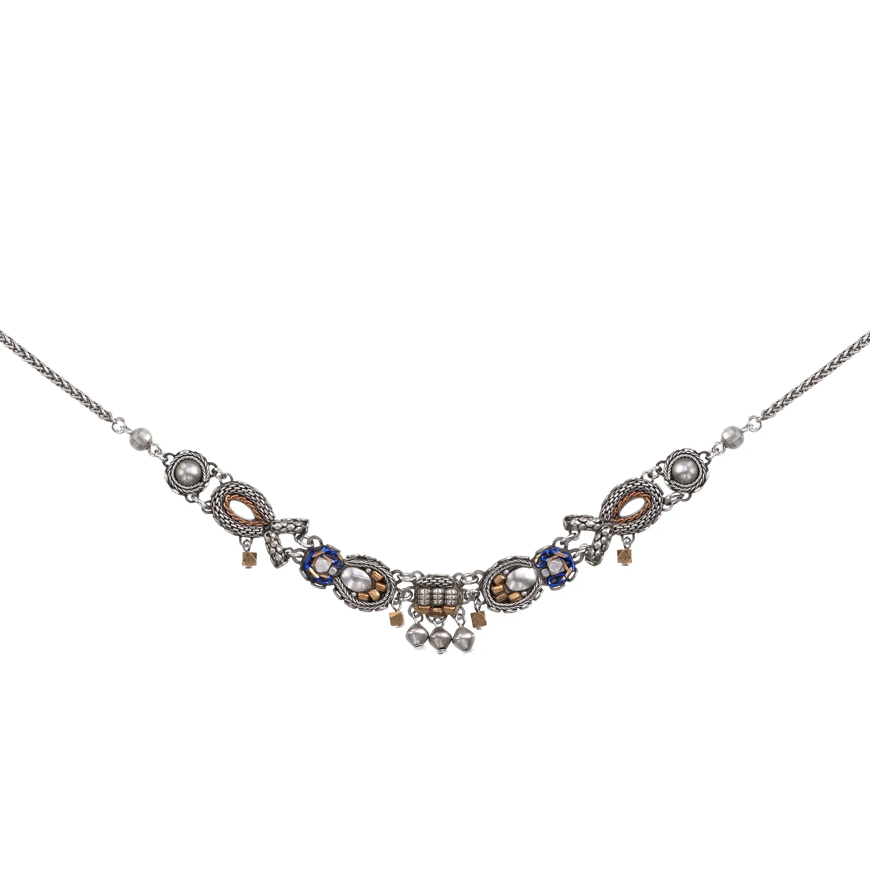 Silver Delicate Necklaces Contemplation Set, Anika