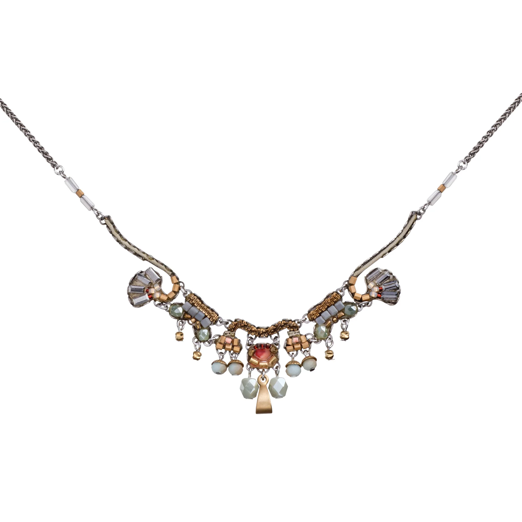 Small Delicate Necklace Metallic Medley Set, Dolu