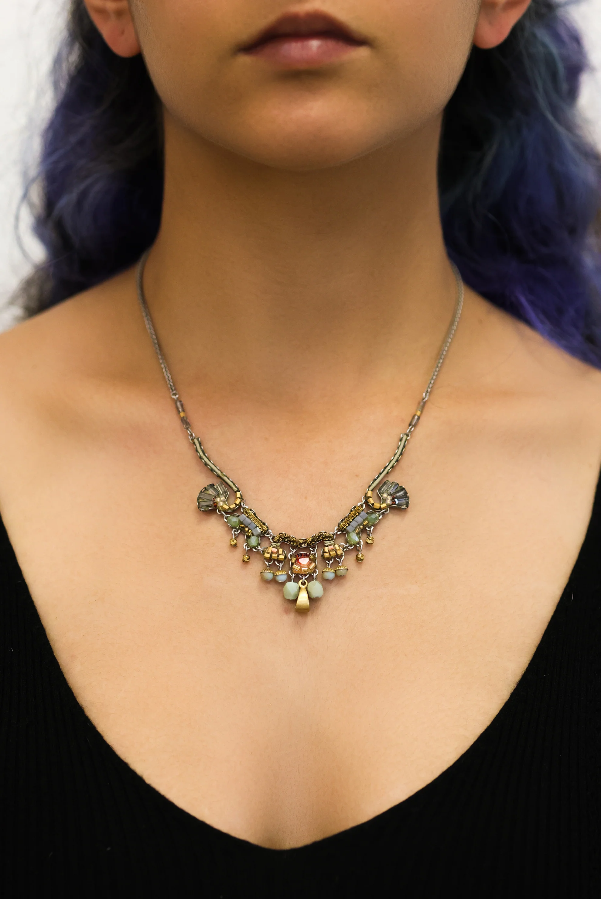 Small Delicate Necklace Metallic Medley Set, Dolu - Image 2