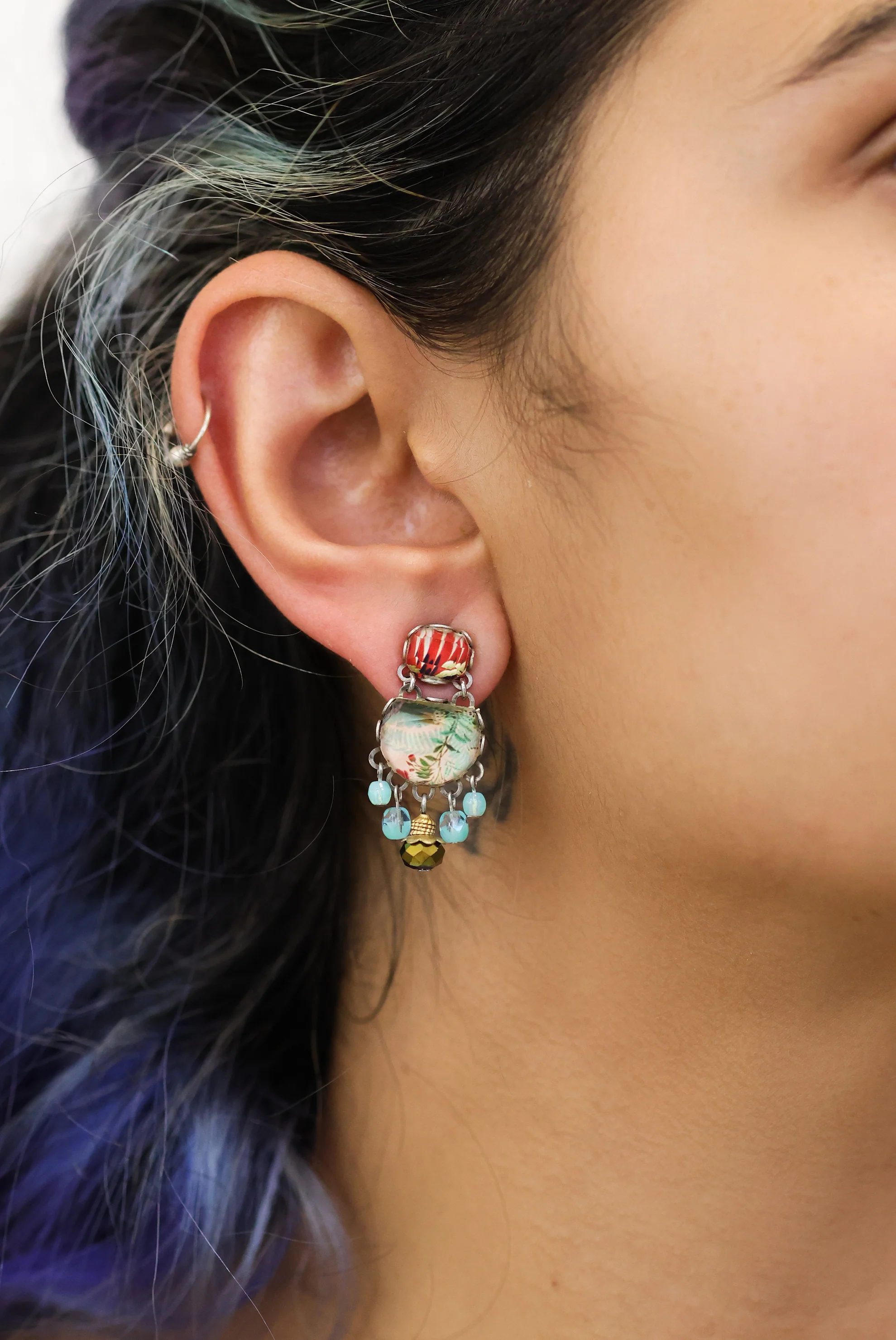 Small Earrings Flower Garden   Set, Tansy - Image 2