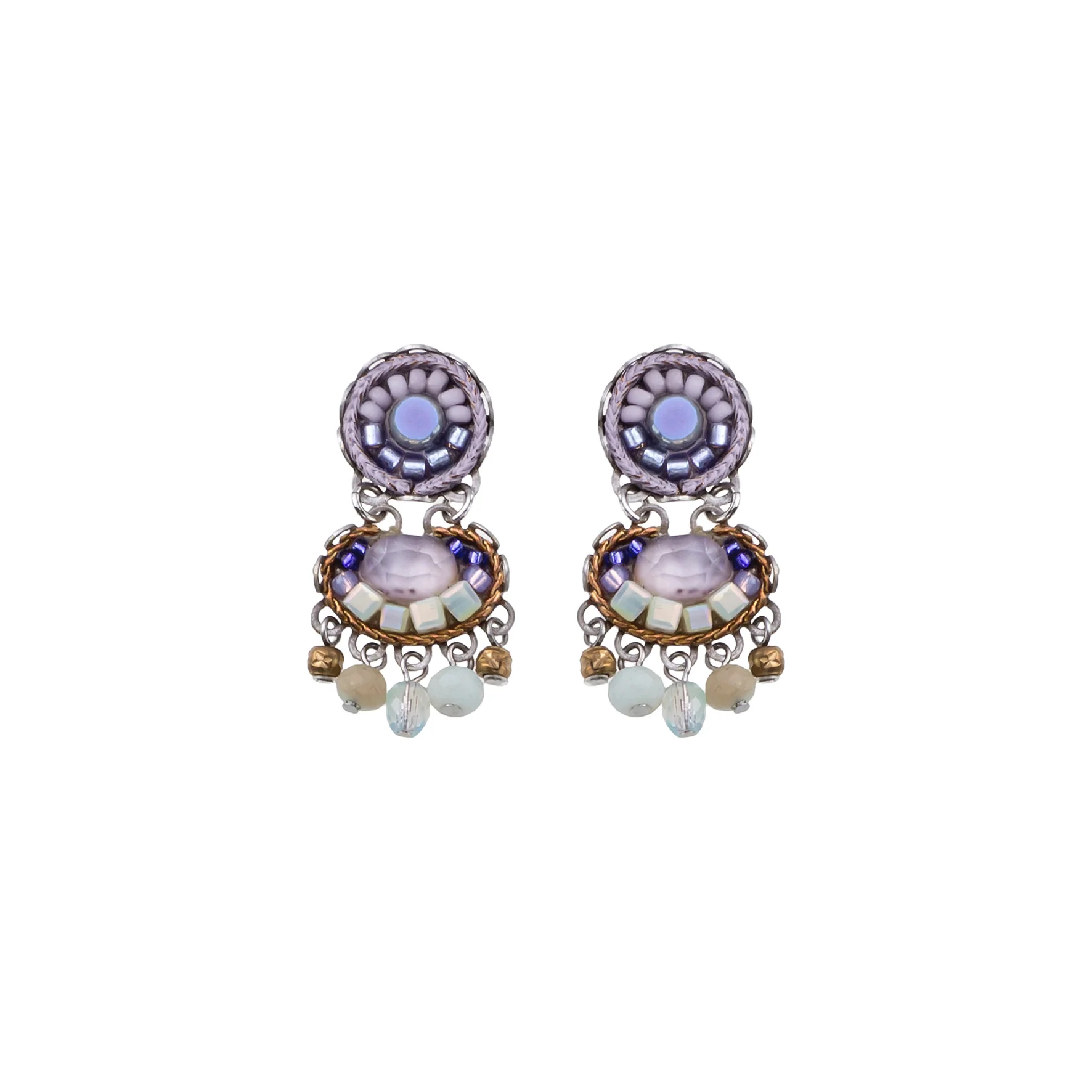 Small  Earrings Hyacinth Set, Anvil