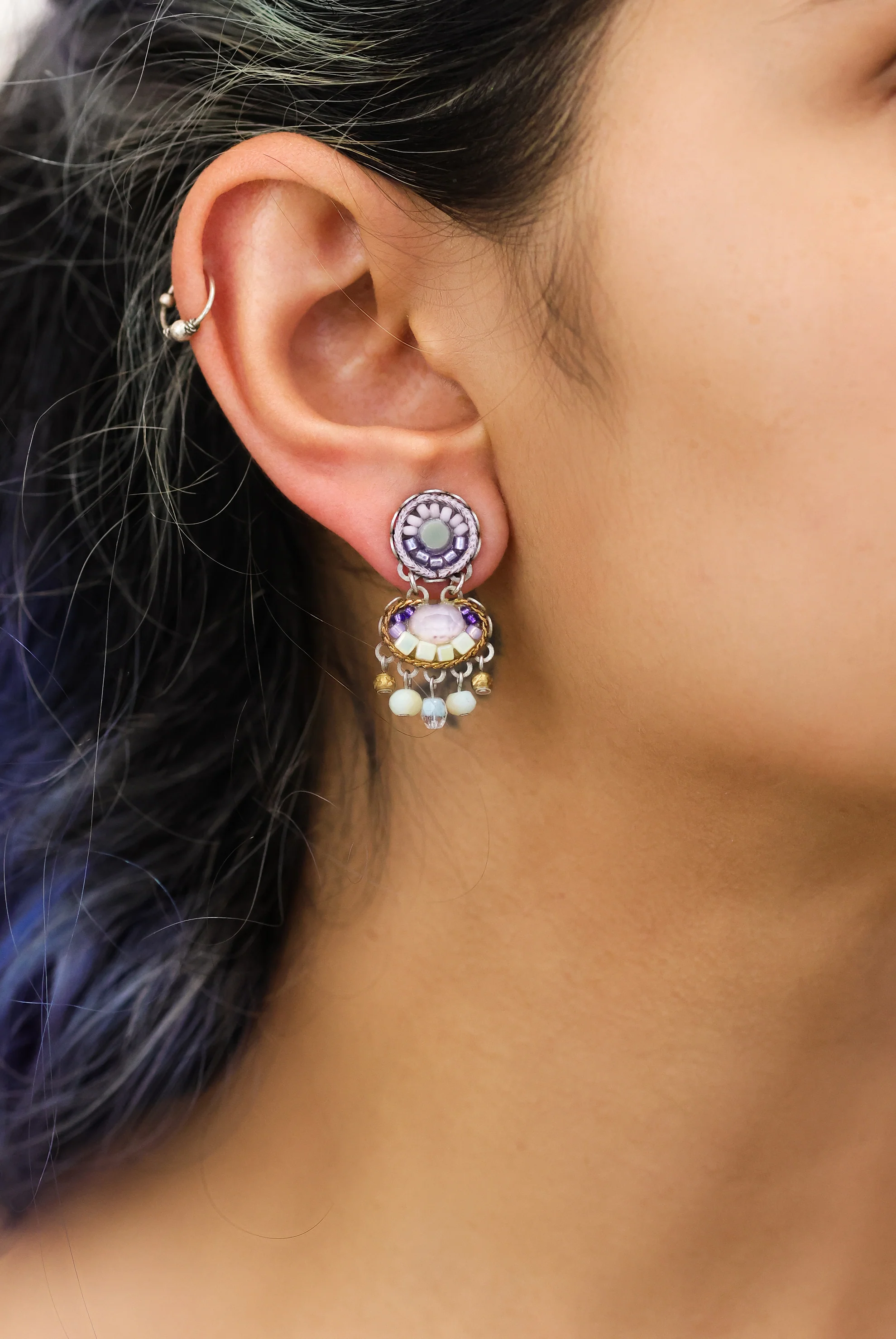 Small  Earrings Hyacinth Set, Anvil - Image 2