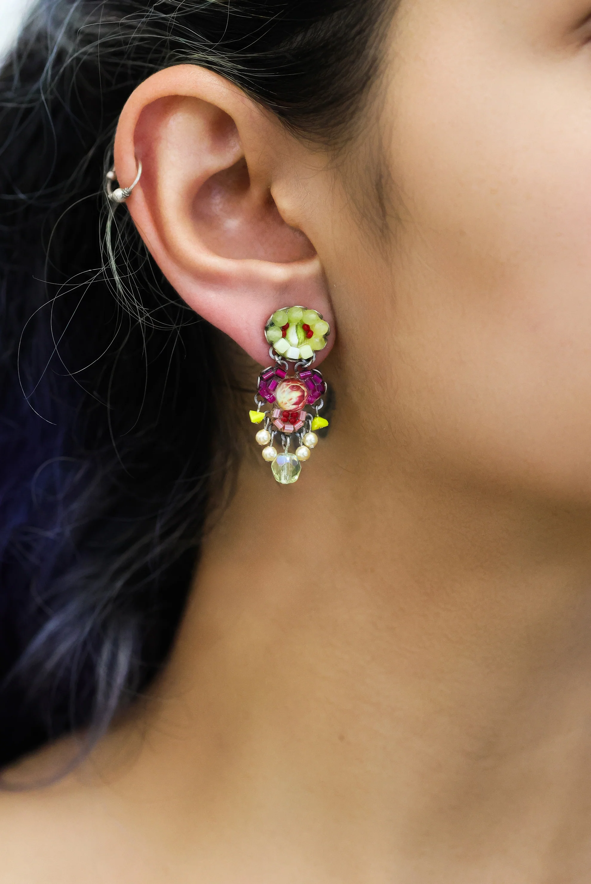 Small  Earrings Lemonade  Set, Gul - Image 2