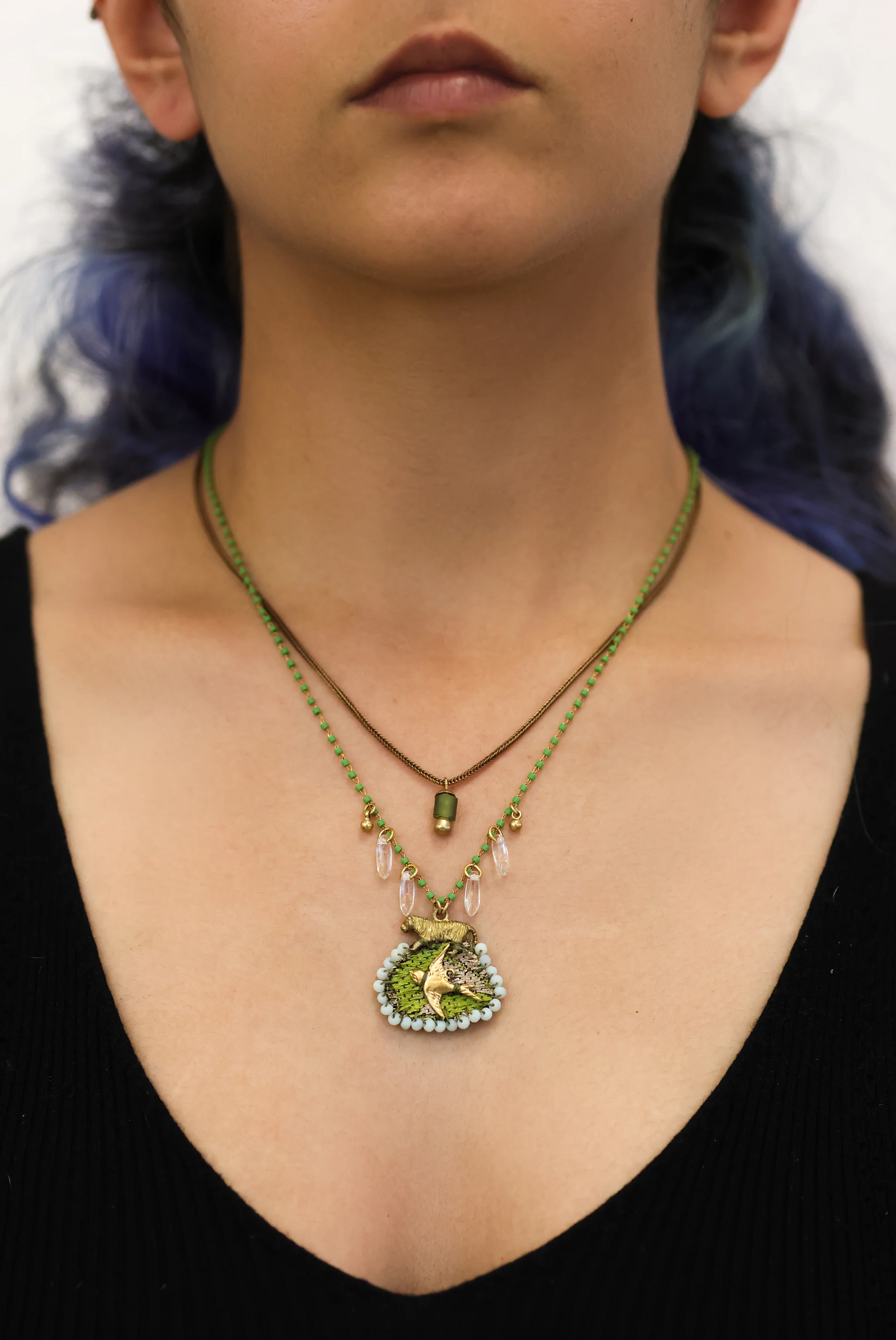Small Funky Necklace Utopian Dream Set, Hazel - Image 2