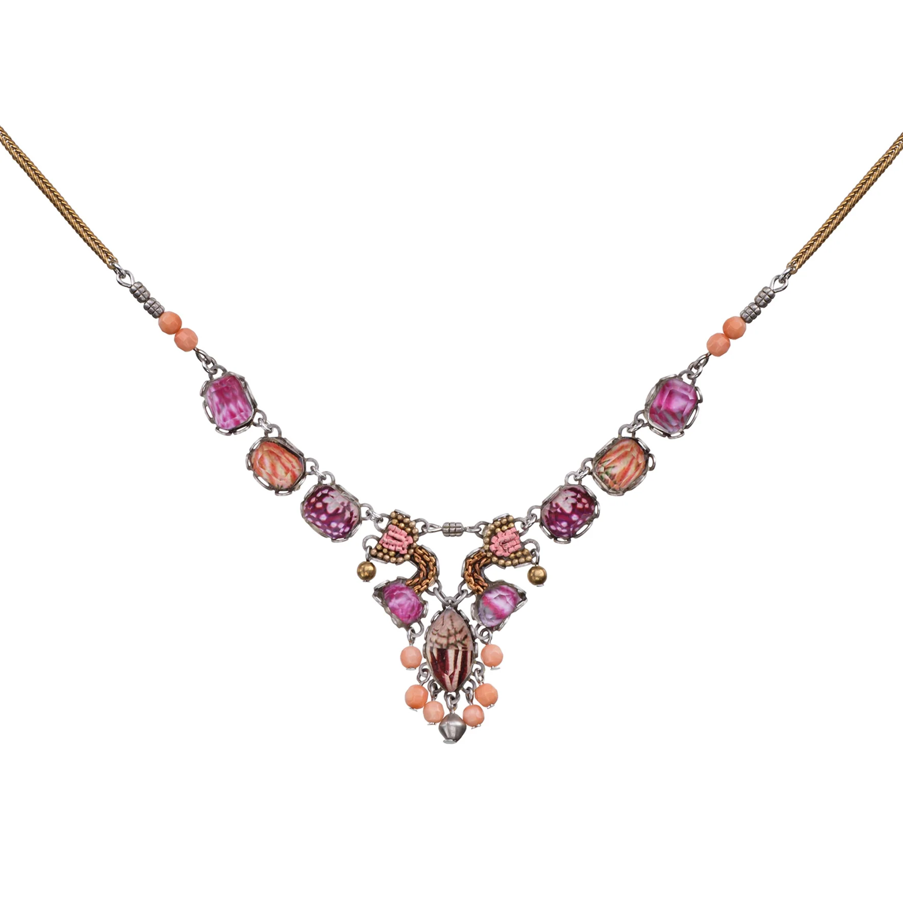 Small Subtle Necklace Rose Embrace Set, Brooke