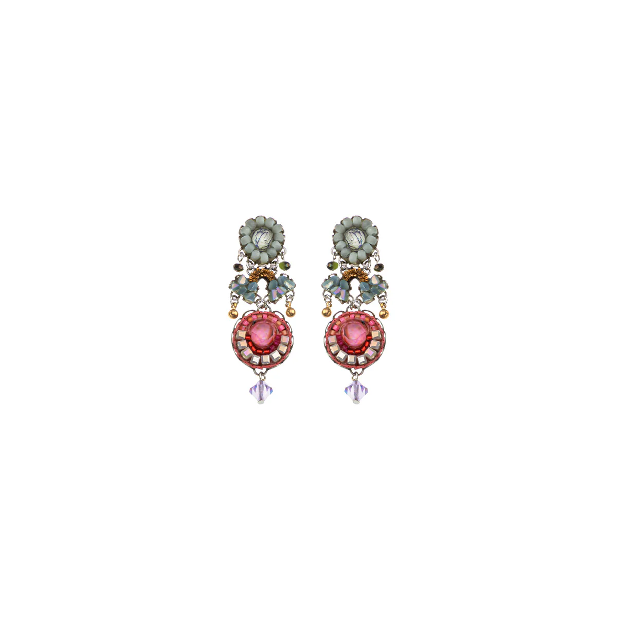 Spring Awakening Set, Pastel Beaded Earrings, Vernal