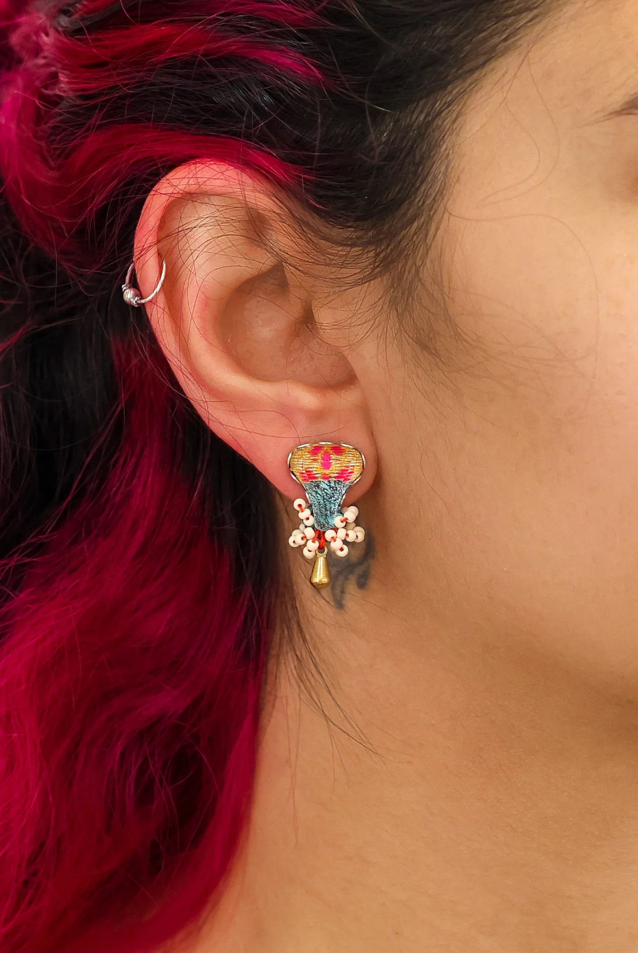 Summer Skies Set, Small Stud Earrings, Dawn - Image 2