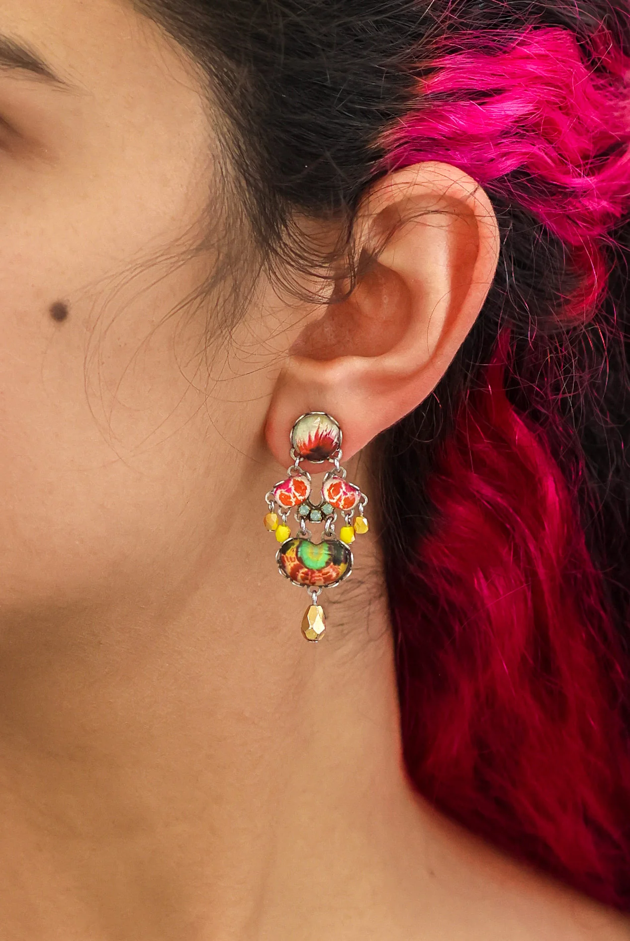 Sunflower Surprise Set, Casual Glass Earrings, Bliss - Image 2