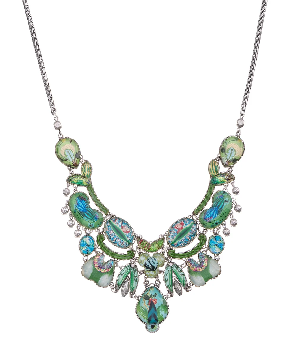 Sweet Leaf, Mandala Necklace