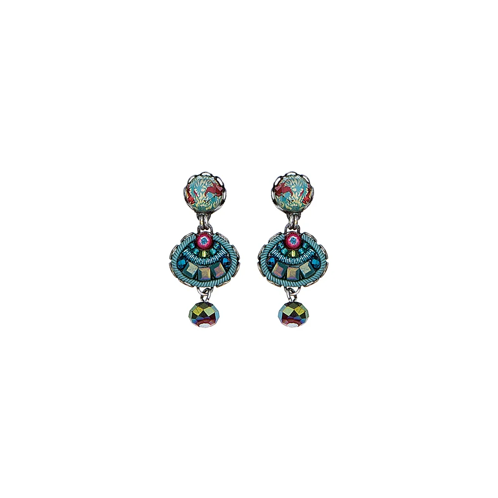 Turquoise Crown, Pia Earrings