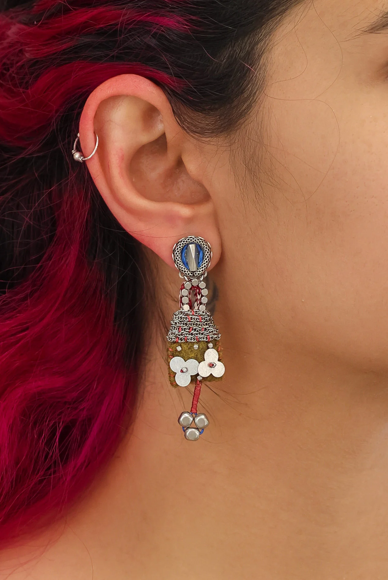Twinkle Set, Artisan Metal Earrings, Platine - Image 2