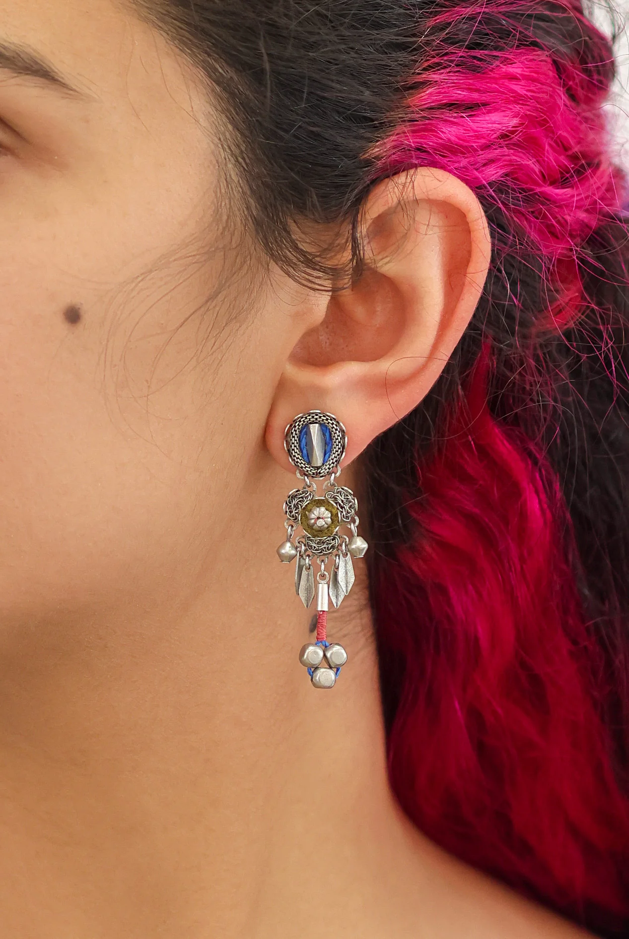 Twinkle Set, Handmade Metal Earrings, Cloudsilver - Image 2