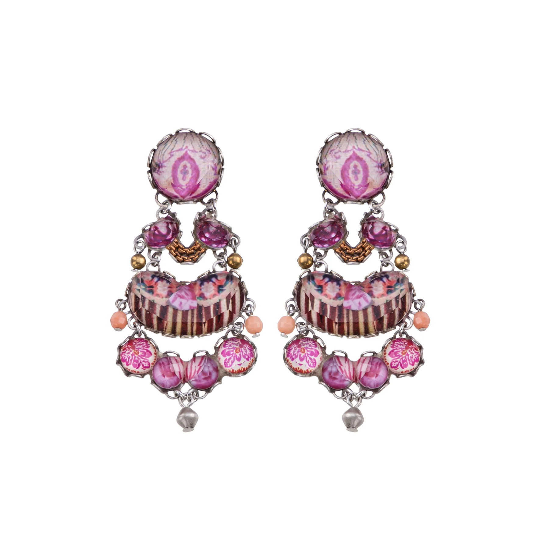 Vibrant Earrings Rose Embrace Set, Jasmin