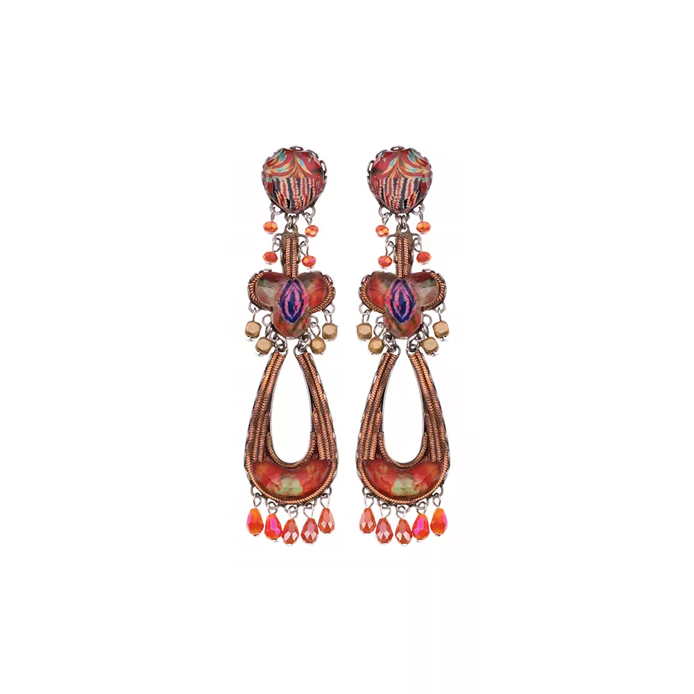 Warm Energy, Marigold Earrings