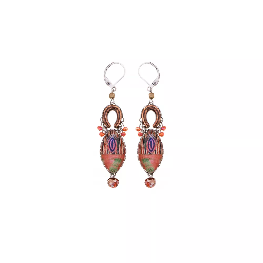 Warm Energy, Rose Earrings