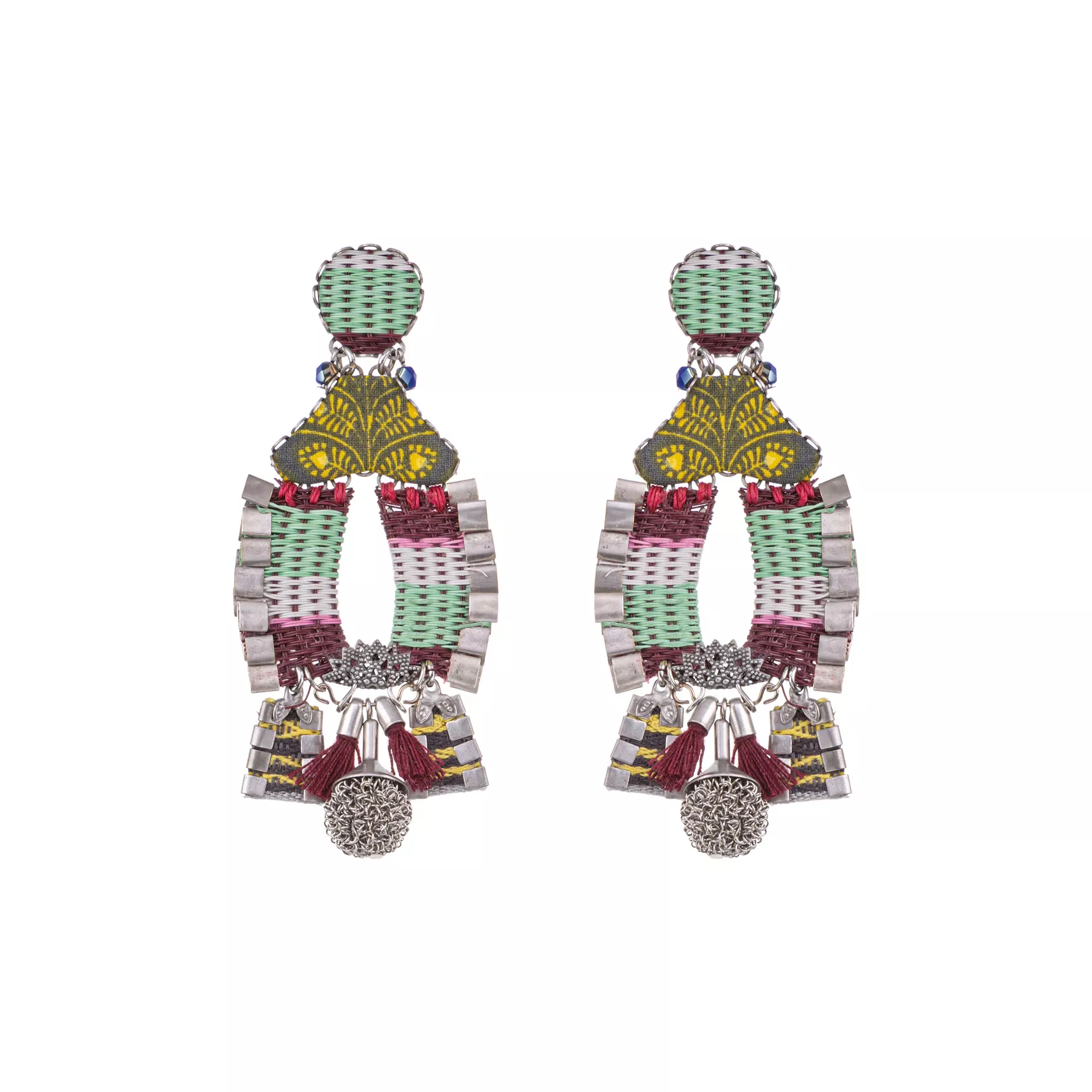 Woven Big Earrings Wild Spirit Set, Verano